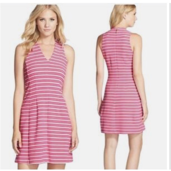 Lilly Pulitzer Dresses & Skirts - LILLY PULITZER Brianna Pink & White Striped Sleeveless Knit Dress  Size XS